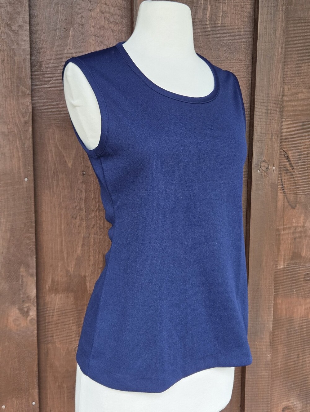 70s Vintage Sleeveless Polyester Top